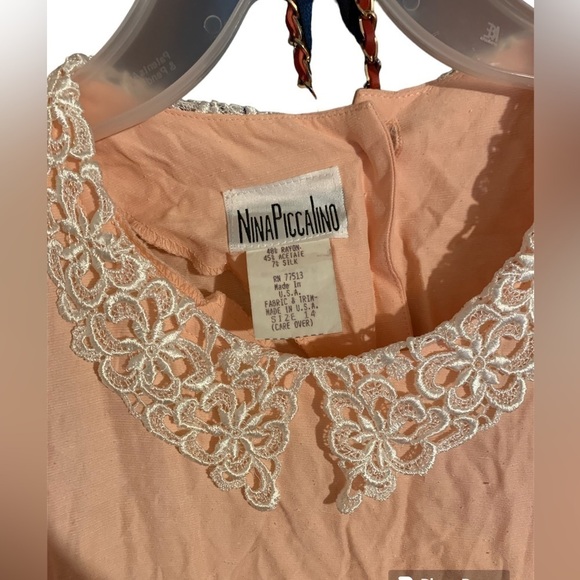 🎉🎉POSH HOST PICK NWT Vintage plus size! 80s Dress Nina Piccalino 1X with belt - Picture 3 of 8